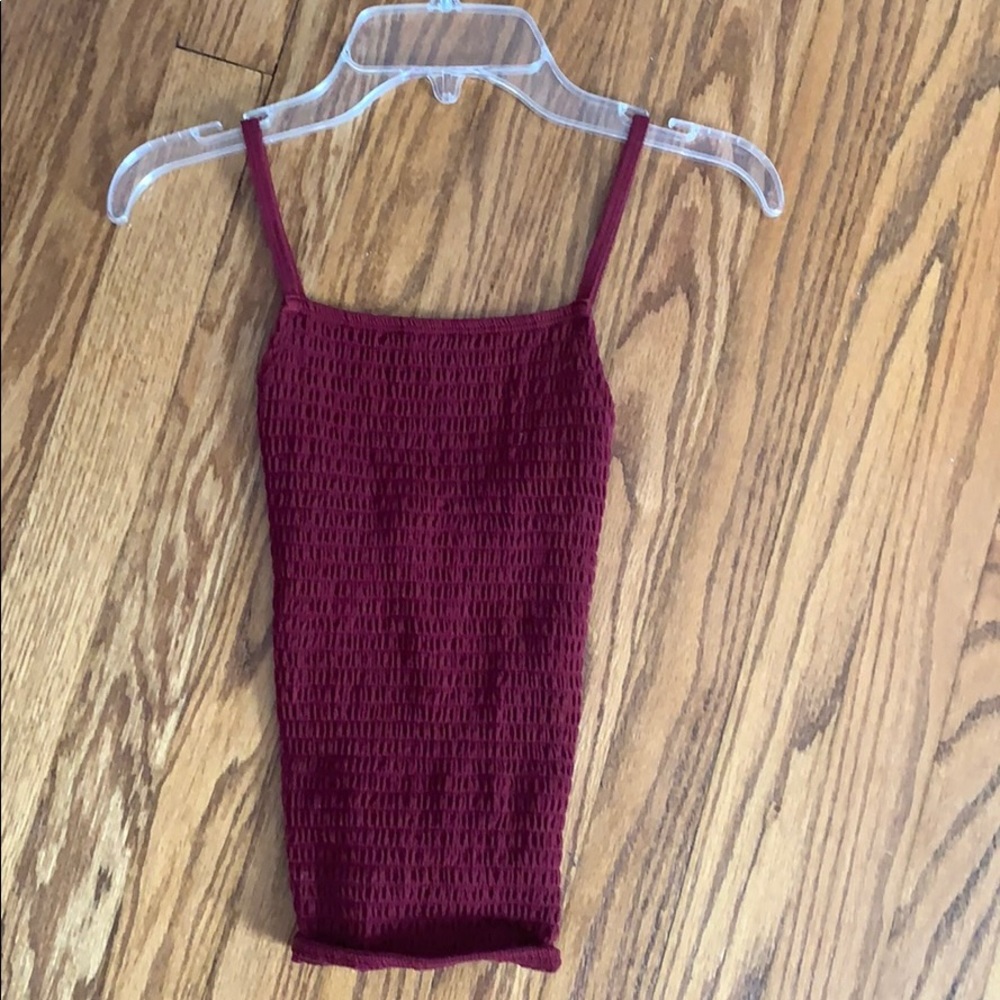 Abercrombie and Fitch maroon halter top